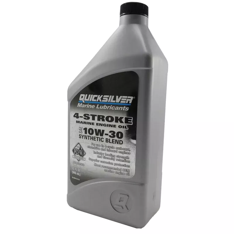 10W-30 Synthetic Blend 4-Stroke Marine Oil, Quart Today Only