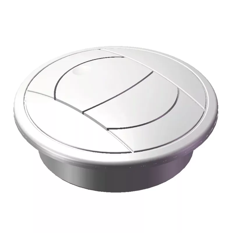 3″ Round Global Style White Plastic Grille Low Price