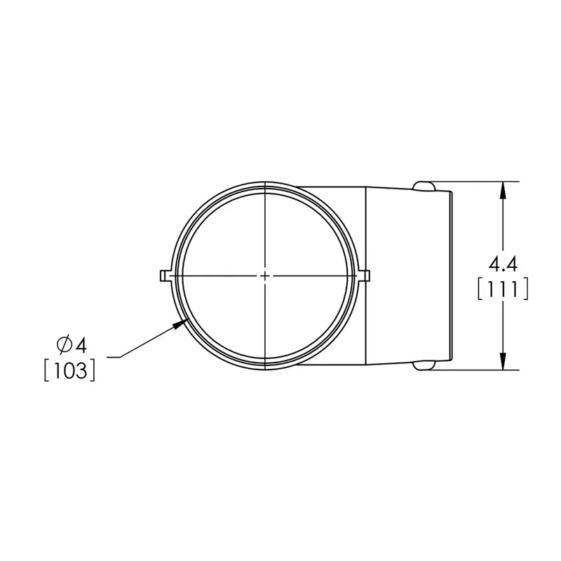4 Inch adapter elbow 90 Degree Order Now