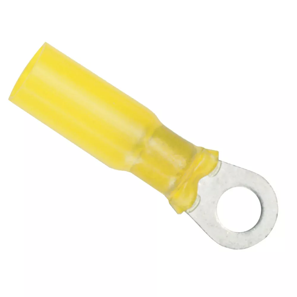 Ancor 12-10 Gauge – #8 Heat Shrink Ring Terminal – 25-Pack [312225]