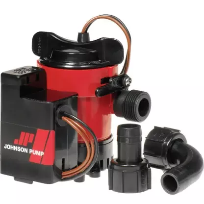 Authentic Johnson Pump 500GPH Auto Bilge Pump 3/4″ 12V Mag Switch