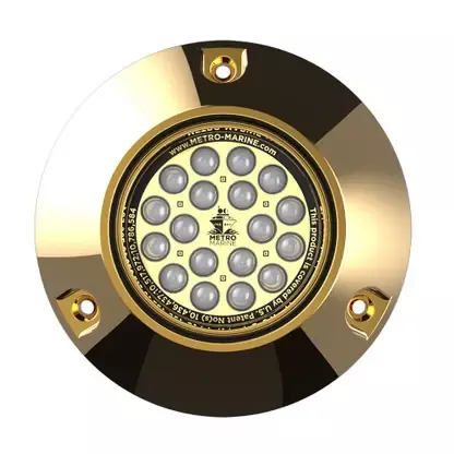 Bargain Metro Marine High-Output Submersible Underwater Light w/Intelligent Monochromatic LED‘s – Aqua, 45° Beam – F-BMR1-A3-45