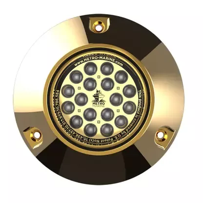 Best Price Metro Marine High-Output Submersible Underwater Light w/Intelligent Monochromatic LED‘s – Blue, 90° Beam – F-BMR1-B3-90