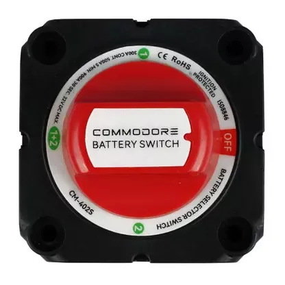 Big Sale Commodore 4-Position Compact Dual Battery Selector Switch – CM-402S