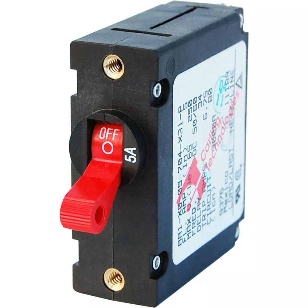 Blue Sea 7201 AC/DC Single Pole Magnetic World Circuit Breaker-5 AMP [7201]