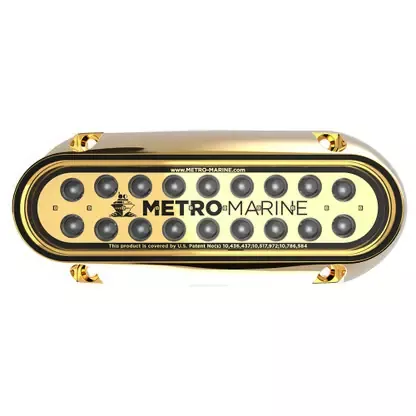 Budget Metro Marine High-Output Elongated Underwater Light w/Intelligent Monochromatic LED‘s – Blue, 90° Beam – F-BME1-H-B3-90