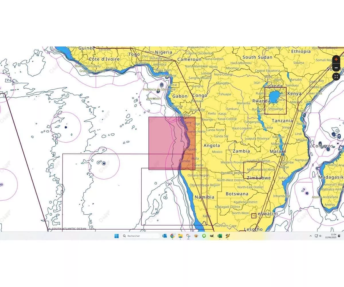 C-MAP AF-M211 Angola Coasts MAX Africa Local