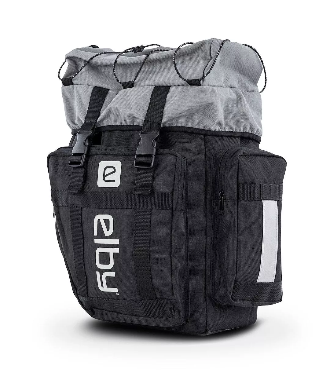 Elby Bikes Pannier Bag BLK W/Whte Logo [E08151]