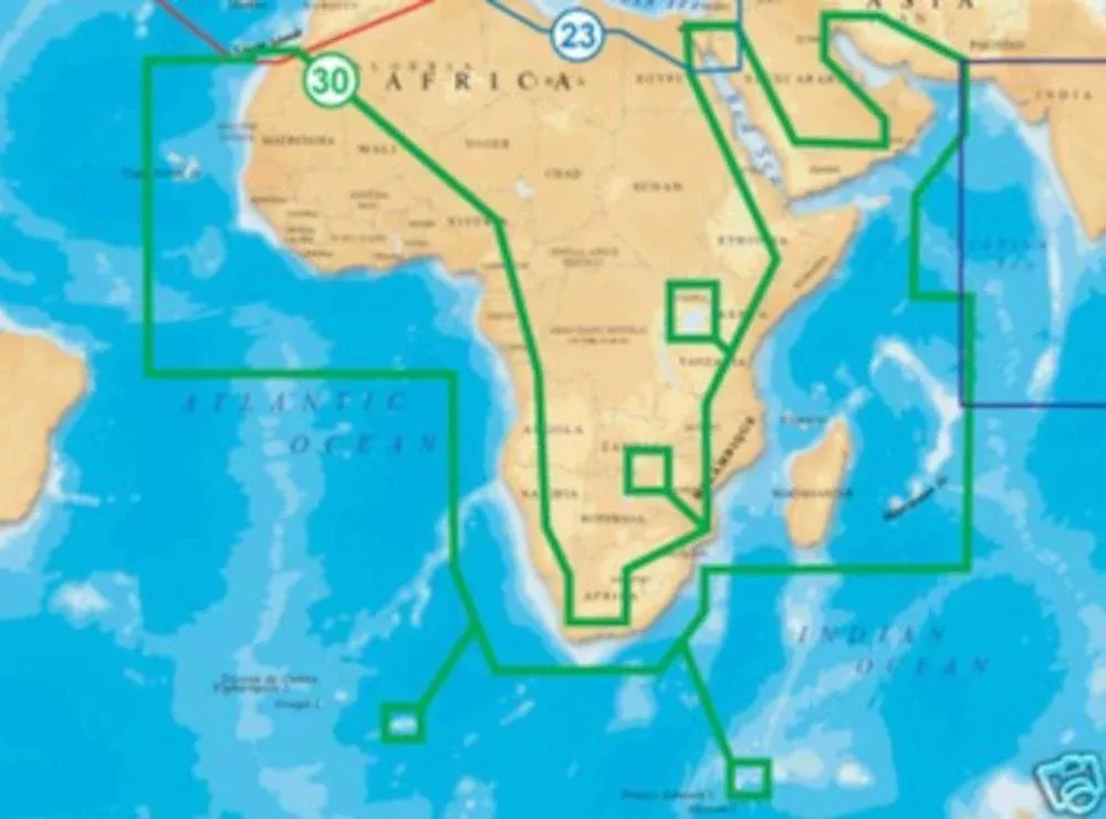 Navionics Gold XL9 30XG MSD Chart Card . Africa and Middle East