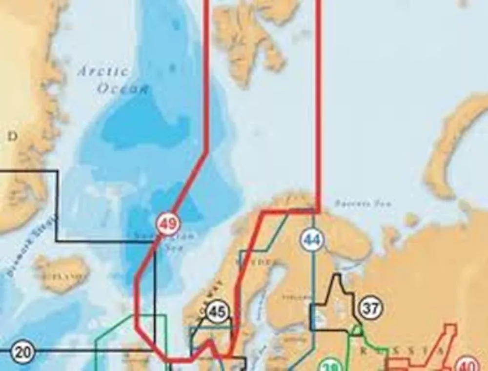 Navionics Gold XL9 49XG MSD Card with SD Adapter . Norway