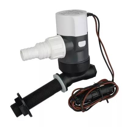 Next Day Delivery Commodore 1100 GPH Angled Livewell Pump – 12V – CM-E31-1100L