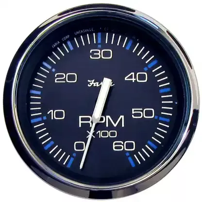 Save Now Faria Chesapeake Black 4″ Tachometer – 6000 RPM (Gas) (Inboard & I/O) – 33710