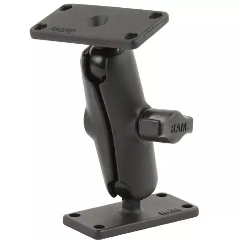 Weekend Sale RAM Mount Double Ball Mount w/Two 1.5″ x 3″ Plates [RAM-B-102U-153]