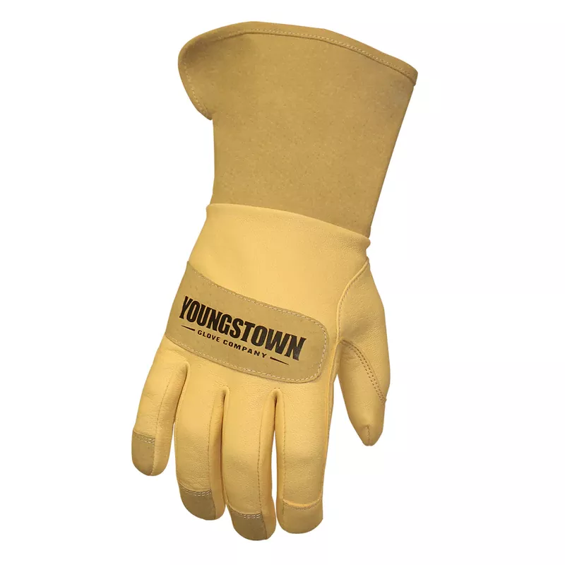 YOUNGSTOWN GLOVE COMPANY Leather Utility Wide-Cuff Glove